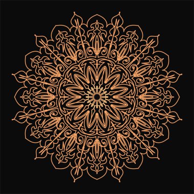 Dekoratif konsept soyut mandala çizimi