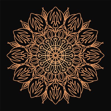 Dekoratif konsept soyut mandala çizimi