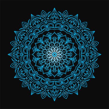 Dekoratif konsept soyut mandala çizimi