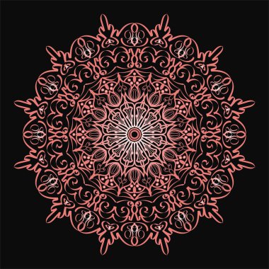 Dekoratif konsept soyut mandala çizimi