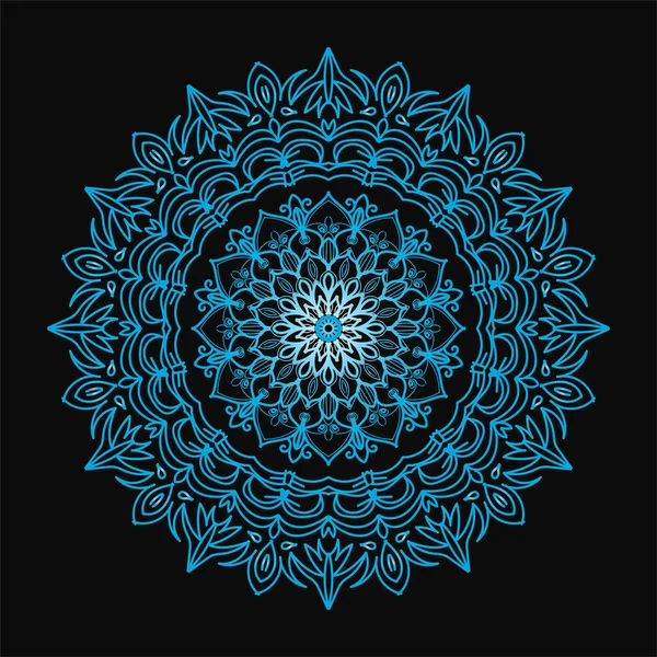 Concepto Decorativo Abstracto Mandala Ilustración — Vector de stock