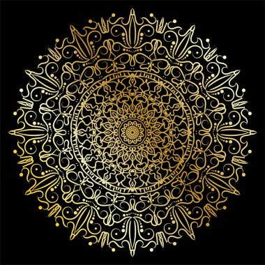 Mandala biçiminde dairesel desen