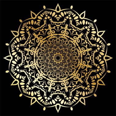 Mandala biçiminde dairesel desen
