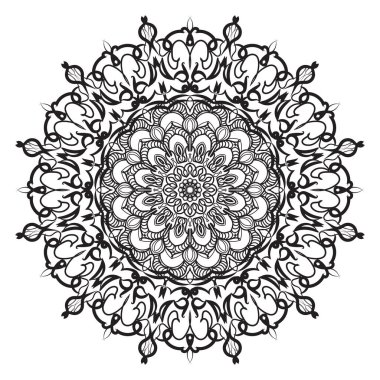 Mandala biçiminde dairesel desen