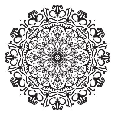 Mandala biçiminde dairesel desen