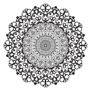 Mandala biçiminde dairesel desen