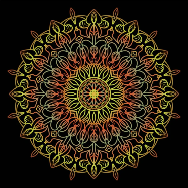 Patrón Circular Forma Mandala — Archivo Imágenes Vectoriales