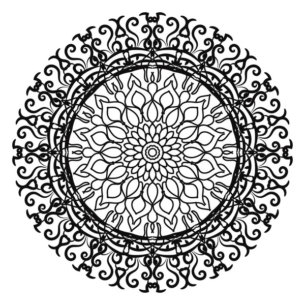 Modèle Circulaire Forme Mandala — Image vectorielle