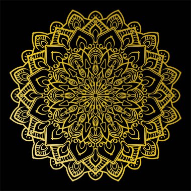 Mandala biçiminde dairesel desen