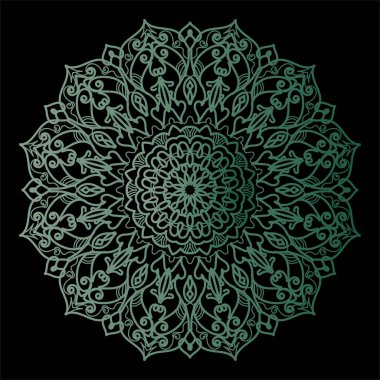 Mandala biçiminde dairesel desen