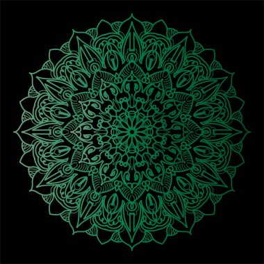 Mandala biçiminde dairesel desen