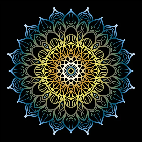 Modèle Circulaire Forme Mandala — Image vectorielle