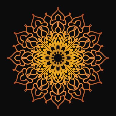 Mandala biçiminde dairesel desen