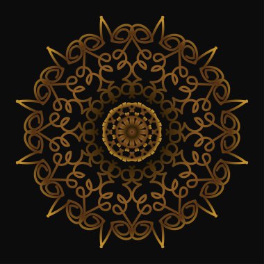 Mandala biçiminde dairesel desen