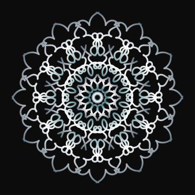 Mandala biçiminde dairesel desen