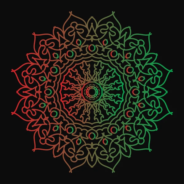 Mandala biçiminde dairesel desen