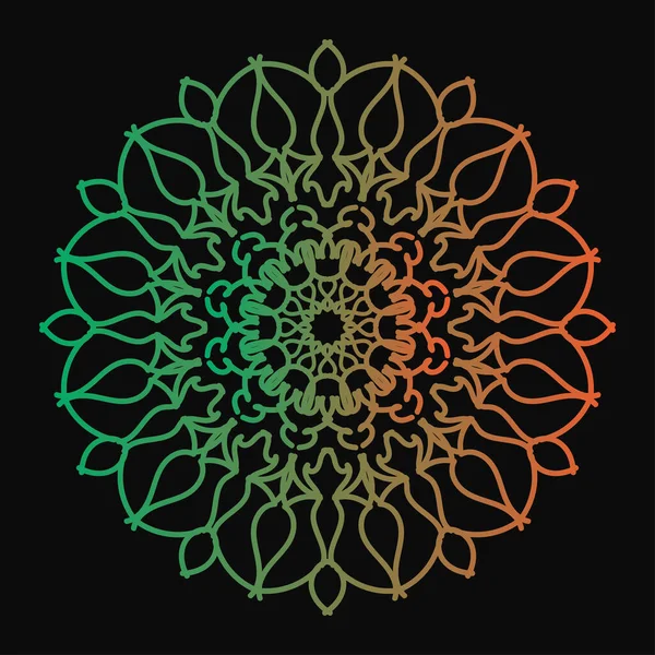 Mandala biçiminde dairesel desen