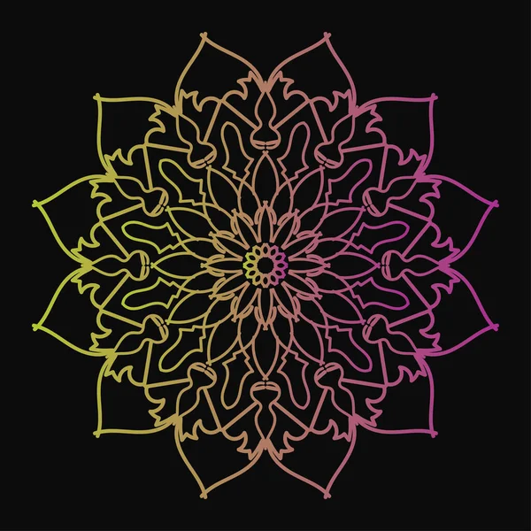 Mandala biçiminde dairesel desen