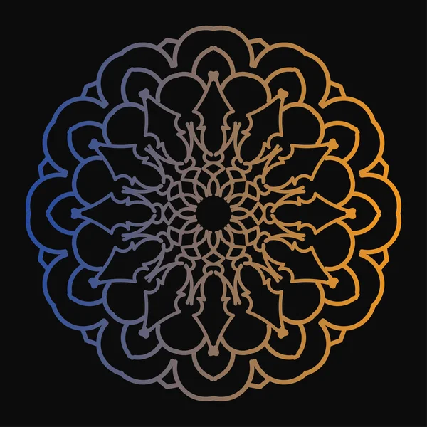 Mandala biçiminde dairesel desen