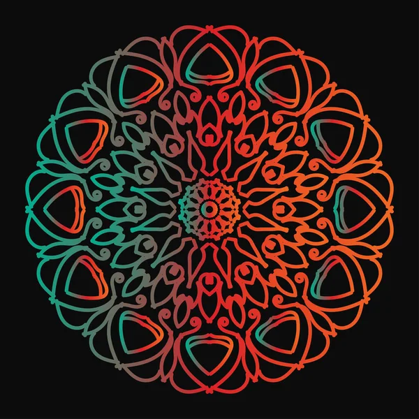 Mandala biçiminde dairesel desen