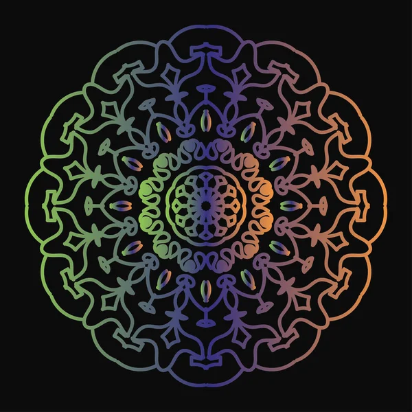 Cirkulärt Mönster Form Mandala — Stock vektor