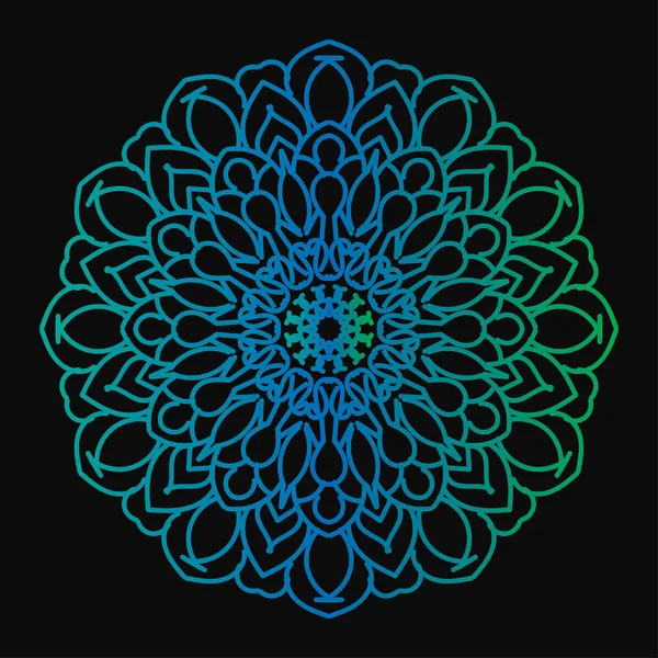 Mandala biçiminde dairesel desen