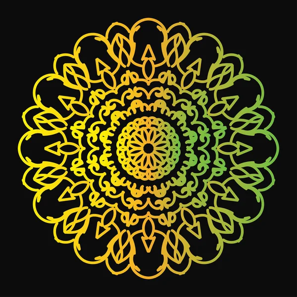 Mandala biçiminde dairesel desen