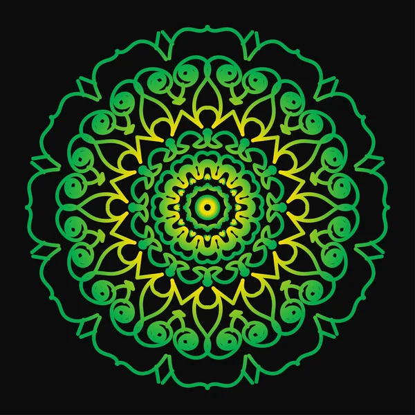 Mandala biçiminde dairesel desen