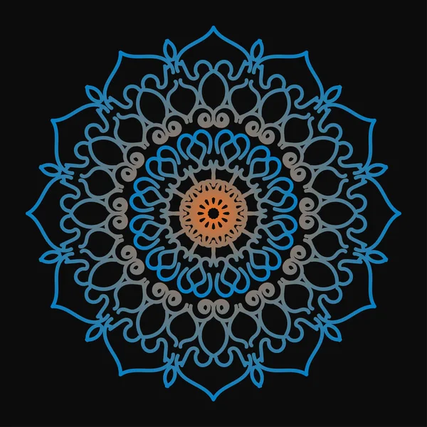 Mandala biçiminde dairesel desen