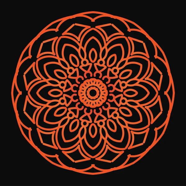 Padrão Circular Forma Mandala — Vetor de Stock