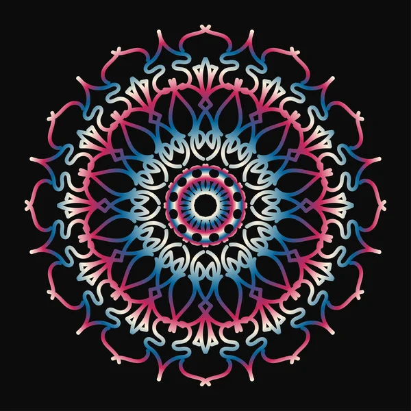 Mandala biçiminde dairesel desen