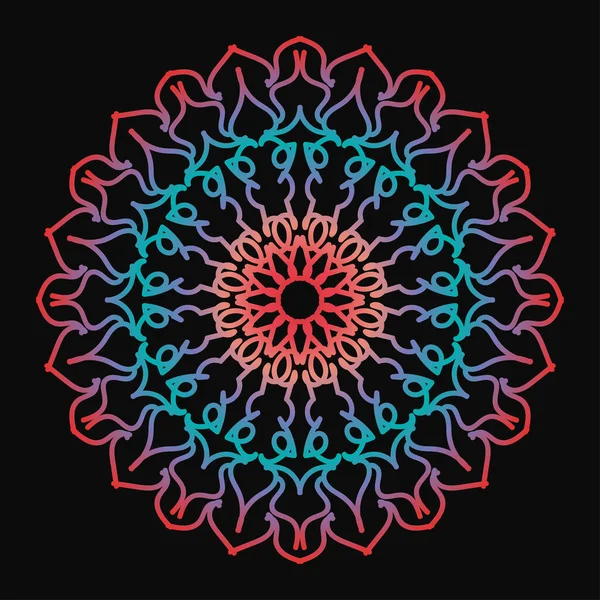 Mandala biçiminde dairesel desen