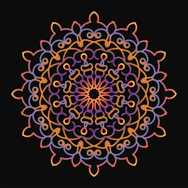 Mandala biçiminde dairesel desen