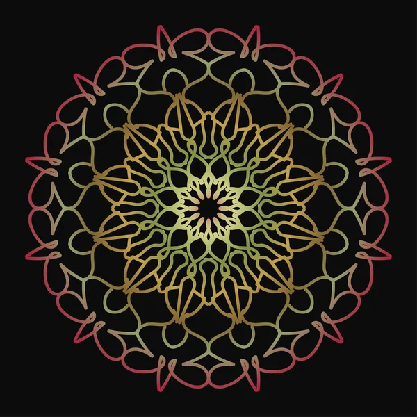 Mandala biçiminde dairesel desen