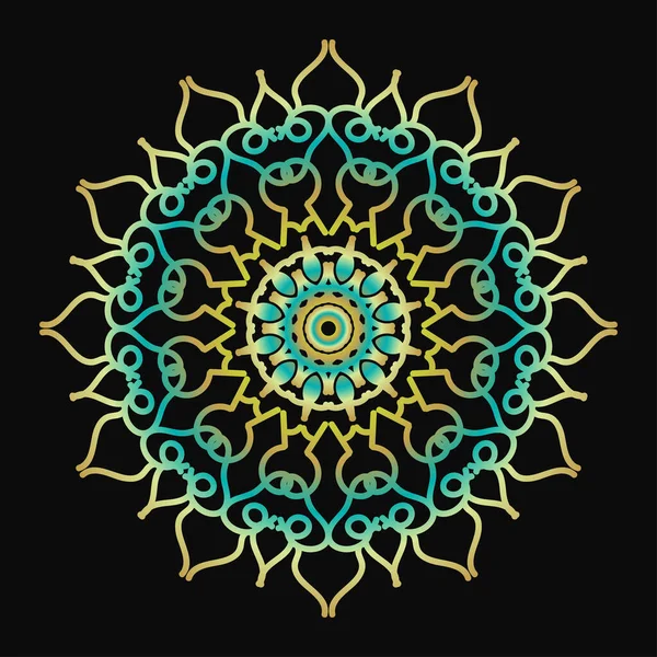 Mandala biçiminde dairesel desen