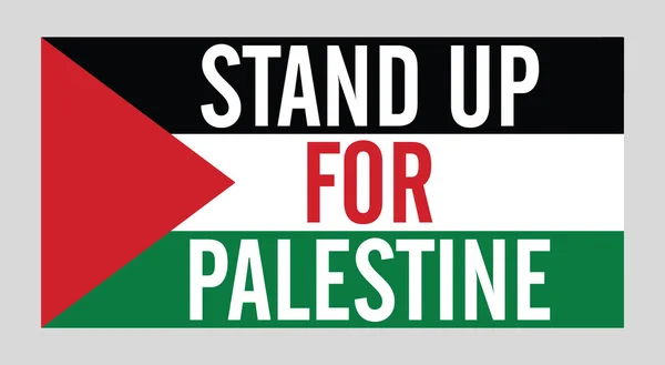 Défendez Dessin Vectoriel Palestinien Avec Drapeau Palestinien Elément Conception Pour — Image vectorielle