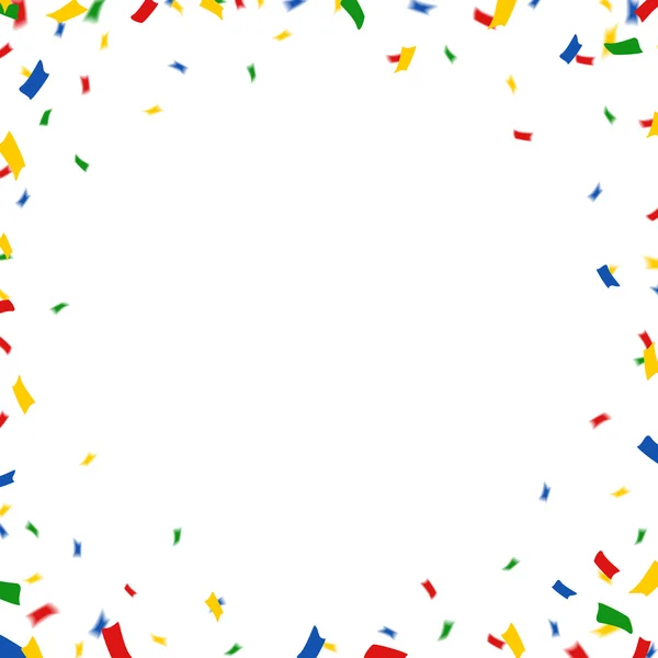 Greeting card with confetti — Stock Vector