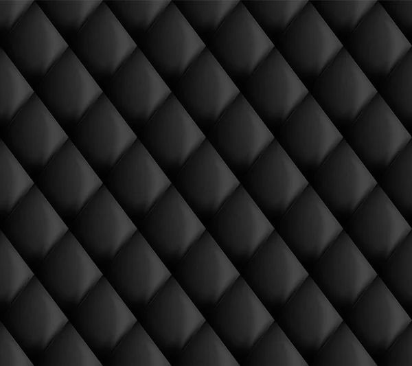 Black upholstery background — Stock Vector