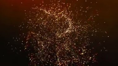 Soyut altın parçacıkları arka plan