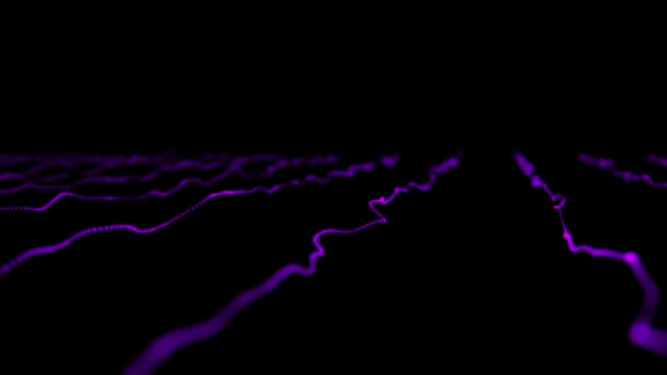 3 パック運動の抽象的な背景線粒子 — ストック動画