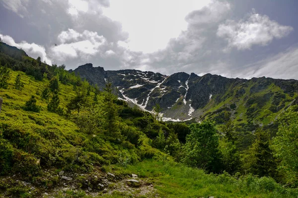 Beautiful mountain landscape . storm