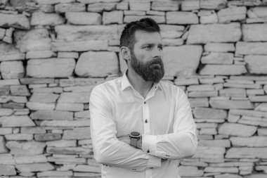 Doğadaki portre işçisi.