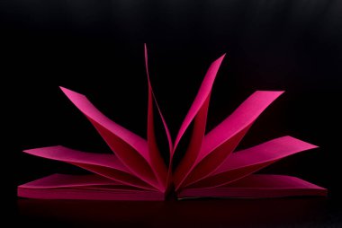 Siyah Arkaplanda Mor Not Etiketleri