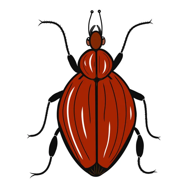 Käfersymbol Kreative Illustration Bunte Skizze Idee Für Dekore Logo Muster — Stockvektor