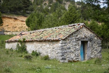 Cabrejas del Pinar, Soria 'daki Eski Taş Ev