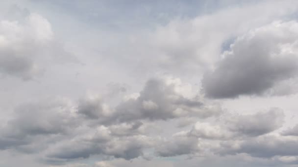 Rússia, cronologia. O movimento das nuvens sobre os campos de trigo de inverno no início da primavera nas vastas estepes do Don . — Vídeo de Stock