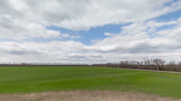 Russia Timelapse The Movement Of Clouds Over The Fields Of