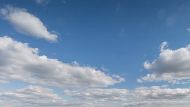 Russie, chronométrage. Le mouvement des nuages sur les champs de blé d'hiver au début du printemps dans les vastes steppes du Don . — Video