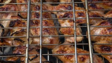Hazırlanması üzerinde piknik için açık havada ateş et kavrulmuş ve rahatla.