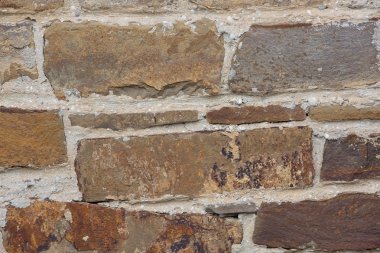 Crimea. Antik duvar duvar parçası Cenevizliler korunması Sudak kalede takviyeli.